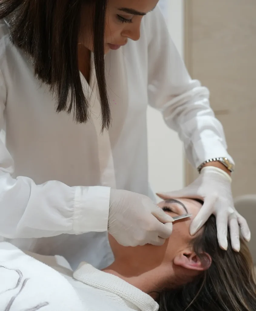eyebrow lamination treatment at Nova clinic